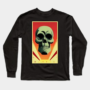 Colorful human skull design new 2023 Long Sleeve T-Shirt